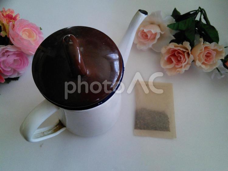 煮出し用のなた豆茶 1回分 パック ドリンク,なた豆茶,hotの写真素材