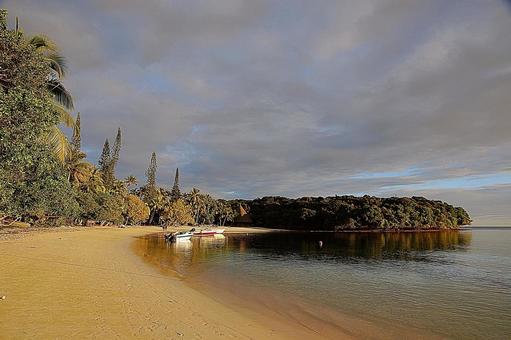ニューカレドニア　イルデパン島28　夕景の写真