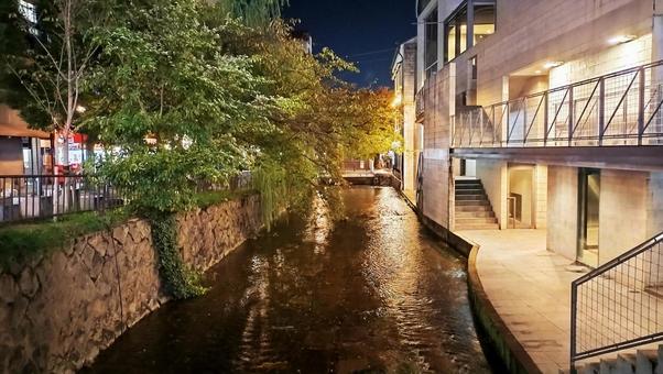 京都 川 京都,川,高瀬川の写真素材