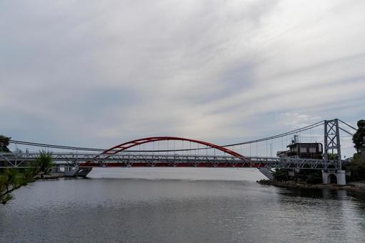 静岡県浜松市 浜名湖猪鼻湖　新旧瀬戸橋 日本,静岡県,浜松市の写真素材