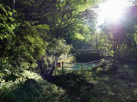 大門沢登山道 水利施設 大門沢登山道 水利施設 白根三山,北岳,間ノ岳の写真素材