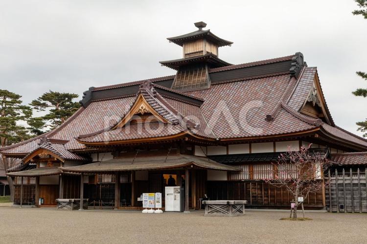 五稜郭にある函館奉行所建物 函館奉行所,五稜郭,北海道の写真素材