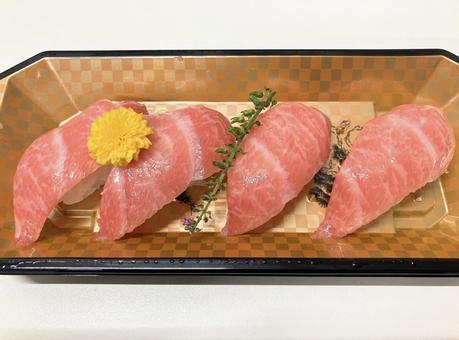 大トロ 大トロ,マグロ,寿司の写真素材