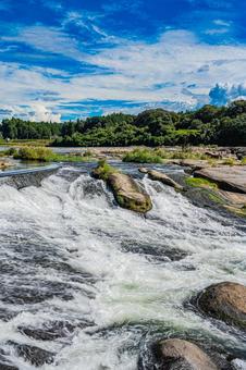 鹿児島　曽木の滝の風景 曽木の滝,鹿児島,自然の写真素材