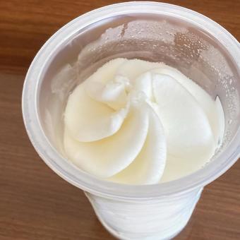 Photo, soft cream, cup ice, dessert, 
