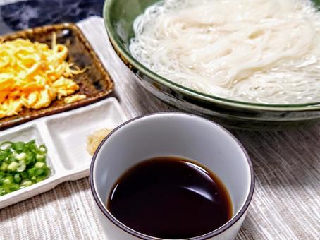 夏の味覚 そうめん 夏の味覚 そうめん 素麺,麺,出汁の写真素材