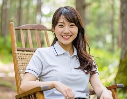 森の中に来ていますの写真