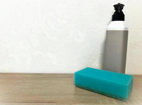 Dish sponge and dish soap bottle set, JPG Dish sponge and dish soap bottle set, JPG