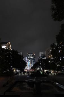 上野公園から見える都会の夜景 上野公園から見える都会の夜景 都会,夜景,上野の写真素材