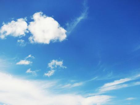 青空と雲 青空と雲の写真