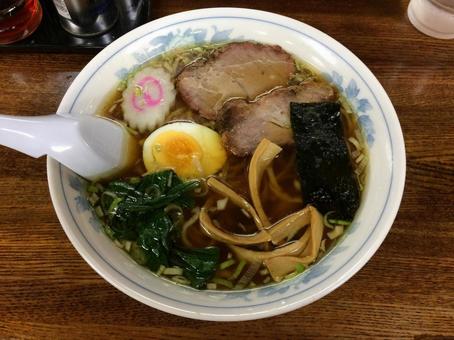 福島のご当地ラーメン・白河ラーメン（醤油 白河ラーメン,手打ち,醤油の写真素材