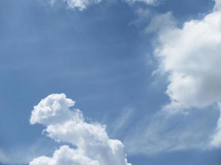 ゲリラ豪雨発生予兆雲 ゲリラ豪雨発生予兆雲 雲,空,青空の写真素材