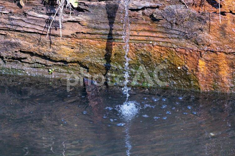 用水路に流れっこむ水 自然,風景,観光地の写真素材