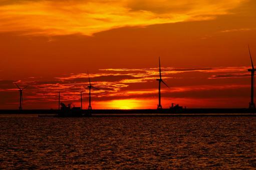 夕景 夕景 夜景,夕暮れ,マジックアワーの写真素材