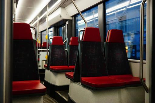 フィンランドの電車 フィンランド,ヘンルシンキ,フィンランドの街並みの写真素材