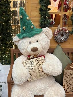 クリスマスのしろくまくん クリスマス,しろくま,柔らかいの写真素材