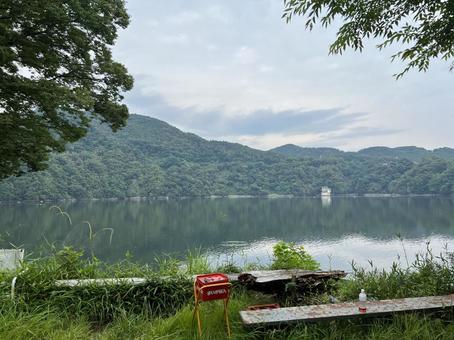 湖畔の風景 湖畔の風景の写真