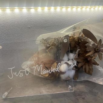 Just married Just married justmarried,結婚,花の写真素材