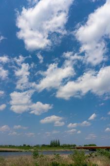 小貝川の景色 小貝川の景色の写真