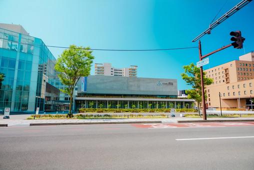 【秋田】秋田駅の周辺 2025 【秋田】秋田駅の周辺 2025 秋田,2025,晴天の写真素材