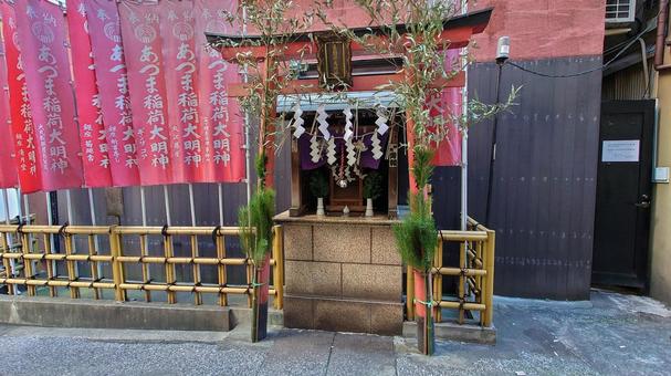 銀座八丁神社あづま稲荷大明神 銀座八丁神社,あづま稲荷大明神,神社の写真素材
