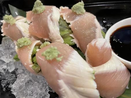 とり刺し 刺し身 和食 とり刺し 刺し身 和食 鳥刺し,とり刺し,刺し身の写真素材