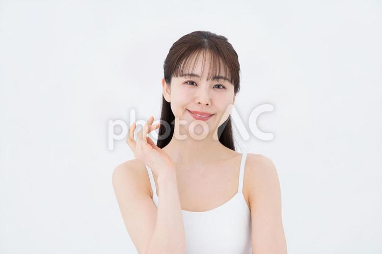 ミドル女性のスキンケアイメージ ビューティー,30代,日本人の写真素材