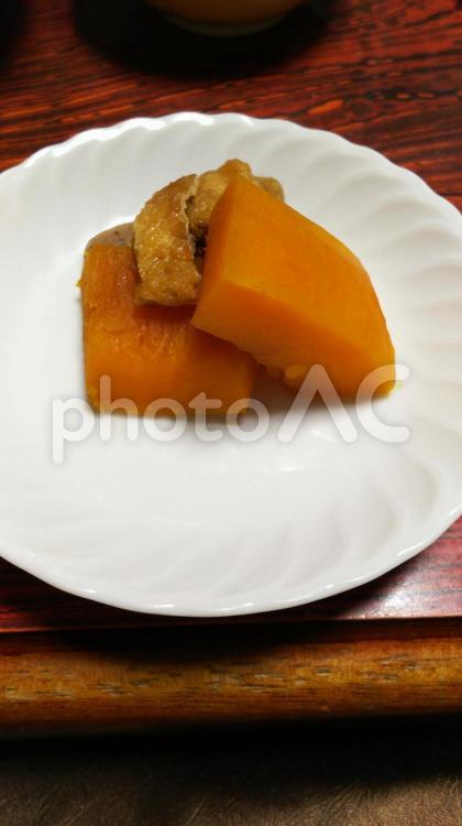 かぼちゃの煮物 朝食,食事,料理の写真素材