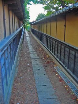 土塀の小路 土塀の小路 土塀,小路,小布施の写真素材
