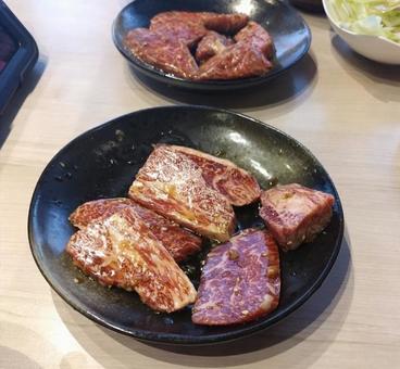 カルビ焼き肉　 焼肉,牛タン,カルビの写真素材