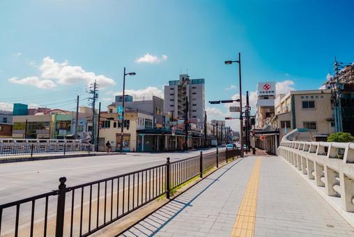 【鳥取】鳥取駅の周辺 鳥取駅,駅前,街並みの写真素材
