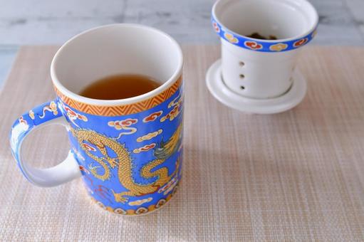 中国茶 中国茶,烏龍茶,マグカップの写真素材