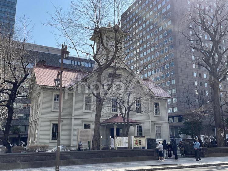 札幌市時計台 札幌市時計台,札幌時計台,時計台の写真素材