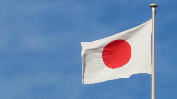 南風にそよぐ日本の国旗 日章旗 南風にそよぐ日本の国旗 日章旗 日章旗,日本,国旗の写真素材