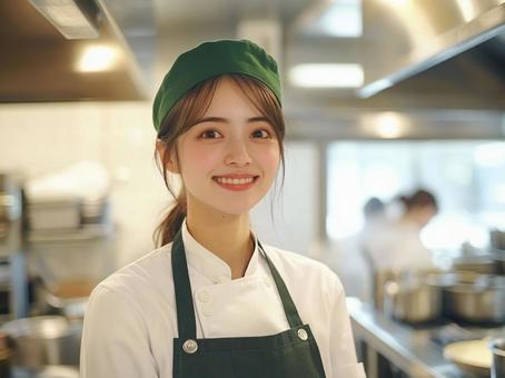 バイト 求人広告 女性 飲食 ※AI生成の写真