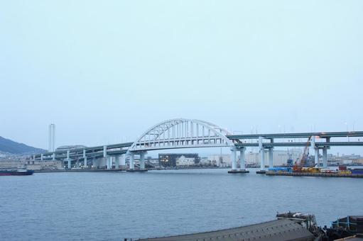 Photo, rokko island ohashi, hanshin express, number 5, 