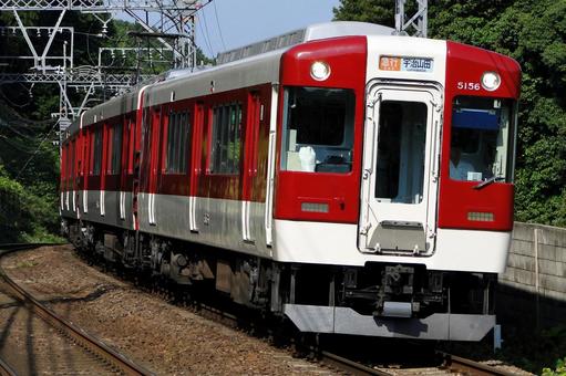 近鉄5200系カーブ走行 近鉄5200系カーブ走行 近鉄,5200系,急行の写真素材