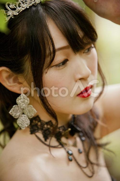 ウエディングドレスを着た女性　m038 美人,人物,日本人の写真素材