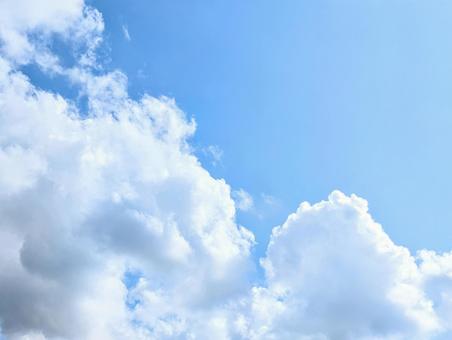 青空と雲 青空と雲の写真