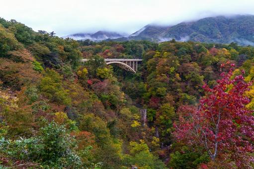 鳴子峡の紅葉の写真