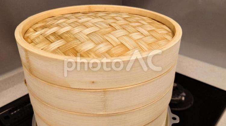 蒸し器 蒸し器,せいろ,蒸し野菜の写真素材