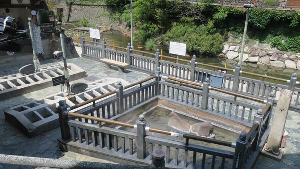 Photo, yumura onsen, street, spa town, 