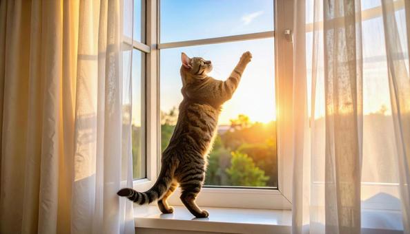 外に出たい猫 外に出たい猫の写真