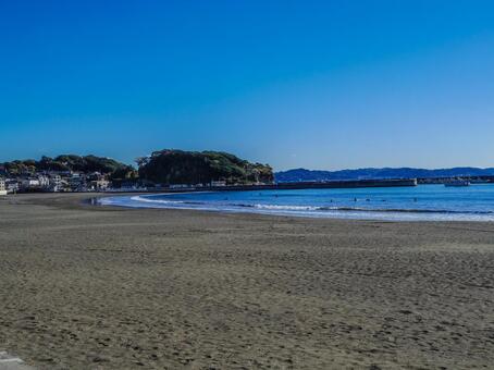 【神奈川県】藤沢市・片瀬東浜海水浴場 片瀬東浜海水浴場,湘南,藤沢市の写真素材