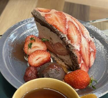 いちごチョコ いちご,ケーキ,チョコの写真素材