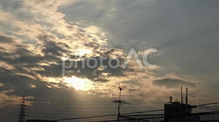 黄昏 黄昏,夕焼,日暮れの写真素材
