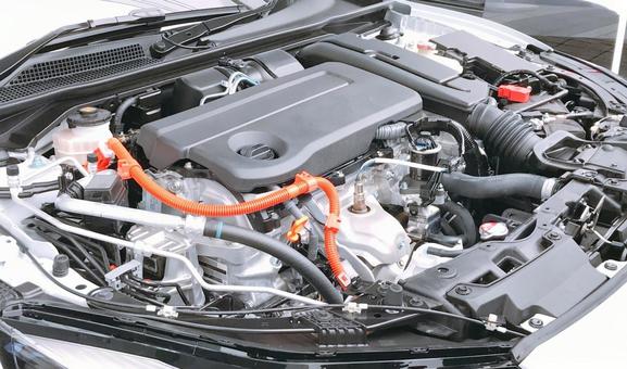 エンジン エンジン,エンジンルーム,メンテナンスの写真素材