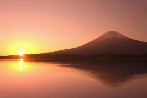 富士山 日の出 富士山 日の出 富士山,山,日の出の写真素材
