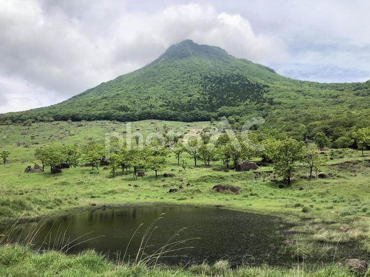 湯布院由布岳005 風景,自然,由布岳の写真素材