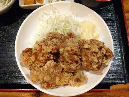 唐揚げ33 美味しい,鶏肉,フライの写真素材